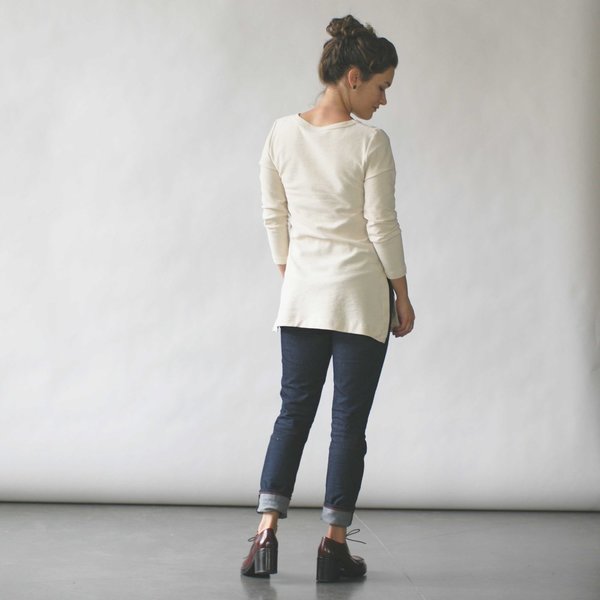 Make It Good Composition #1 Tunic in Cream Make It Good Composition #1 Tunic in Cream