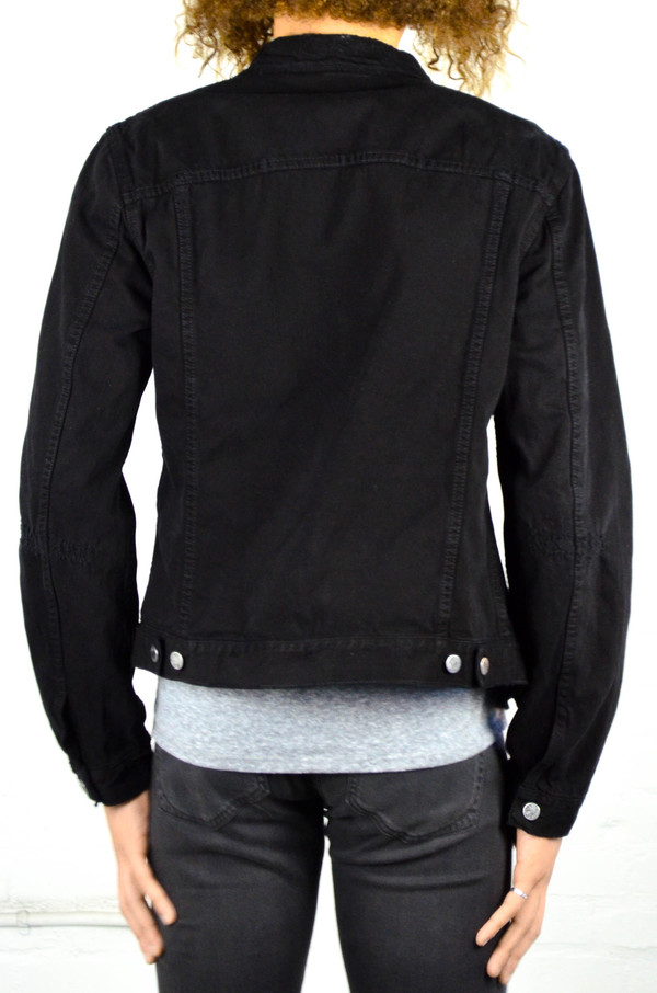 Nudie Billy Black Black Worn Denim Jacket Nudie Billy Black Black Worn Denim Jacket