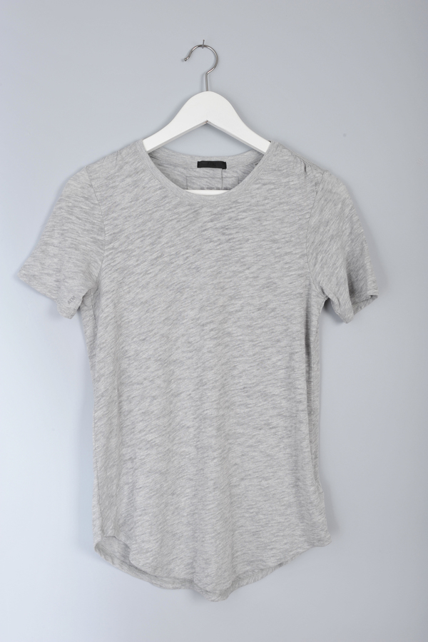 Slub Crew Neck Heather Grey Tee by ATM Slub Crew Neck Heather Grey Tee by ATM