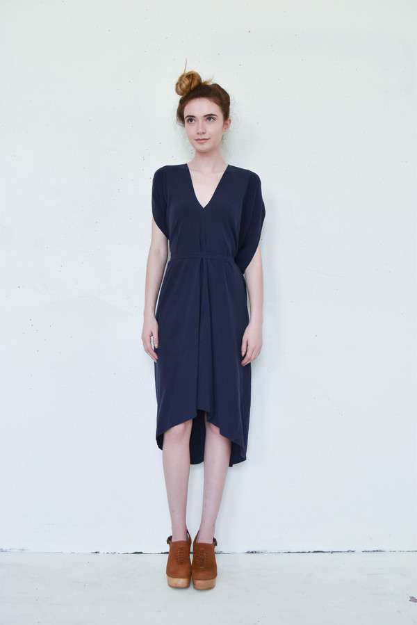7115 By Szeki Signature Kimono Dress in Navy 7115 By Szeki Signature Kimono Dress in Navy
