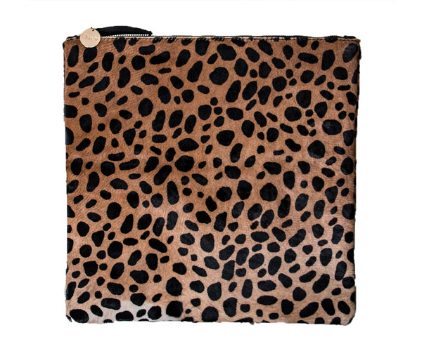 Clare V. Foldover Clutch in Leopard Hair Clare V. Foldover Clutch in Leopard Hair