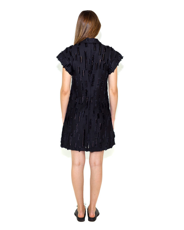 Creatures of Comfort Agatha Dress in Black Slash Viscose Creatures of Comfort Agatha Dress in Black Slash Viscose