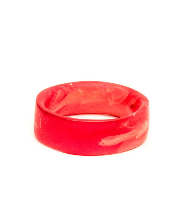 Dinosaur Designs Large Bones Bangle in Flamingo Swirl Dinosaur Designs Large Bones Bangle in Flamingo Swirl