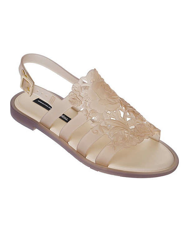 Melissa Boemia Flower Sandal in Beige Melissa Boemia Flower Sandal in Beige