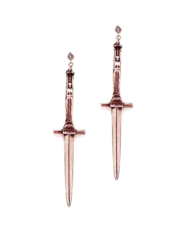 Pamela Love Dagger Earrings in Rose Gold Pamela Love Dagger Earrings in Rose Gold