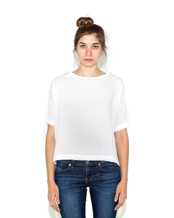 Shaina Mote Bateau Top In White Shaina Mote Bateau Top In White