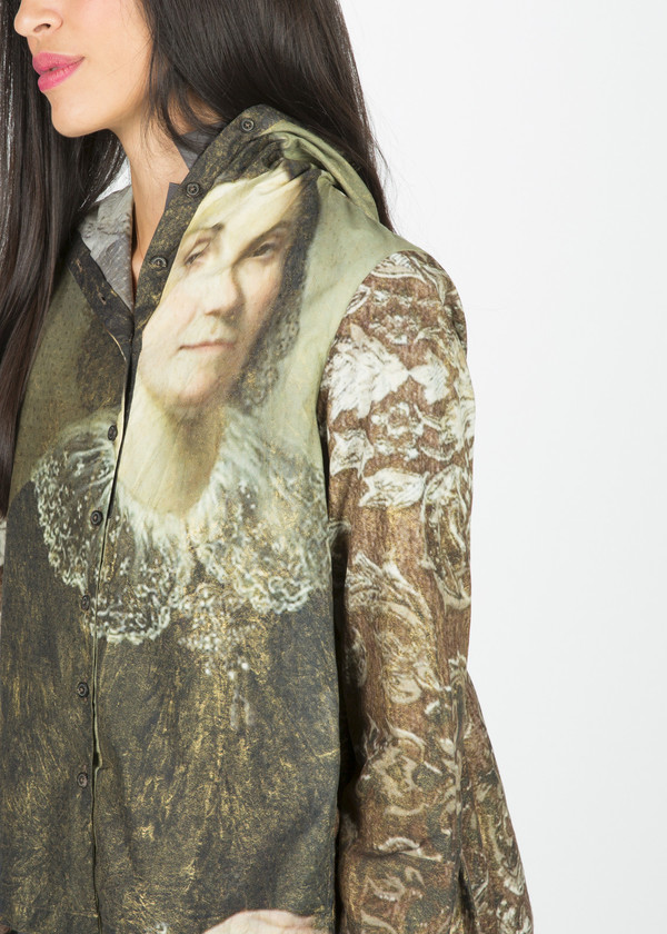 Rundholz Hooded Ruffle Shirt Rundholz Hooded Ruffle Shirt