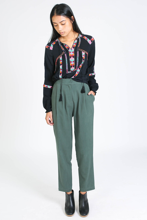 First Rite Narrow trouser in Jade First Rite Narrow trouser in Jade