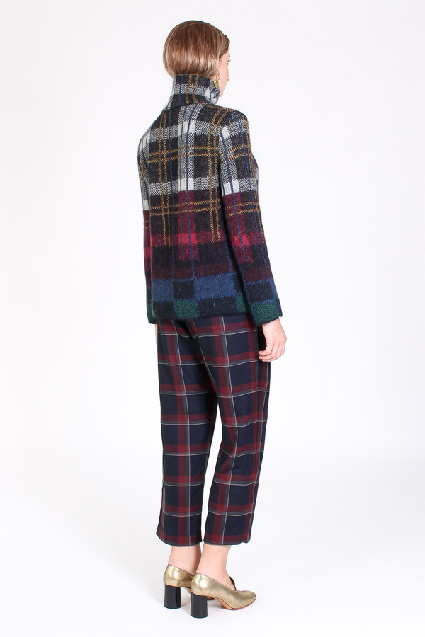 Suno Turtleneck sweater in plaid Suno Turtleneck sweater in plaid