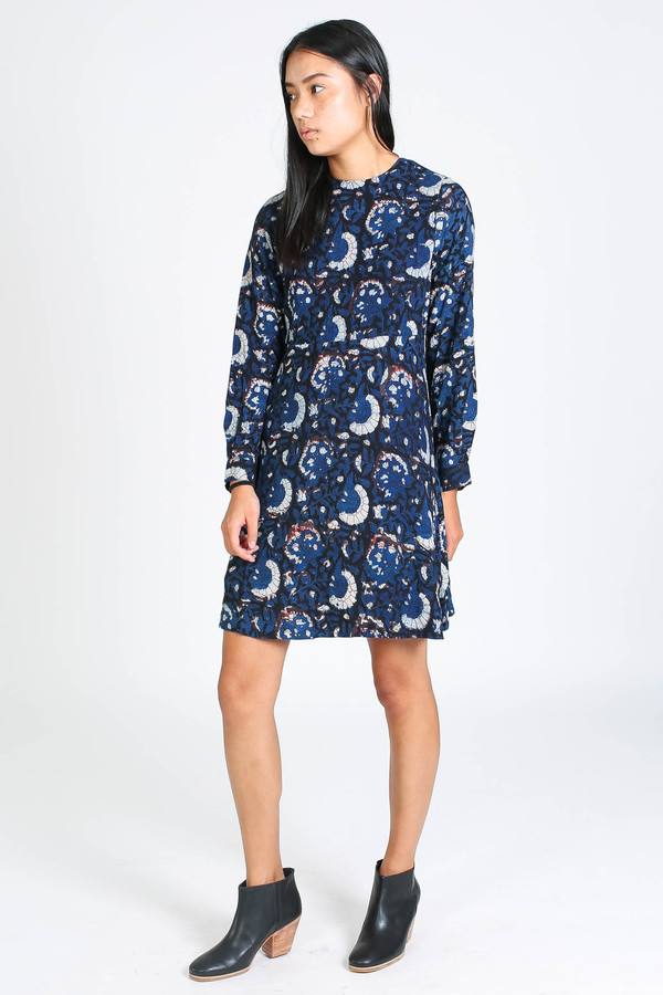 Antik Batik Valy minidress in blue Antik Batik Valy minidress in blue