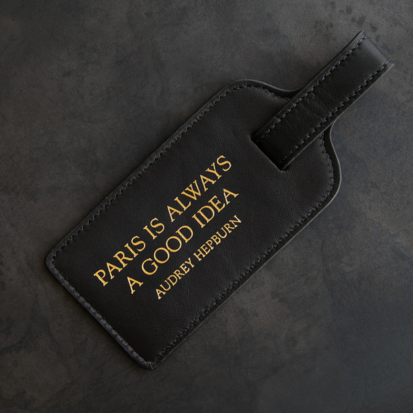 Kempton & Co Luggage Tag Black Kempton & Co Luggage Tag Black