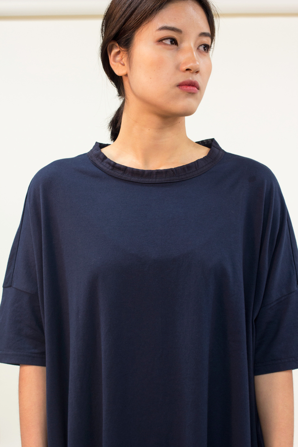 Universal Tissu Oversized Cotton Dress- Navy Universal Tissu Oversized Cotton Dress- Navy