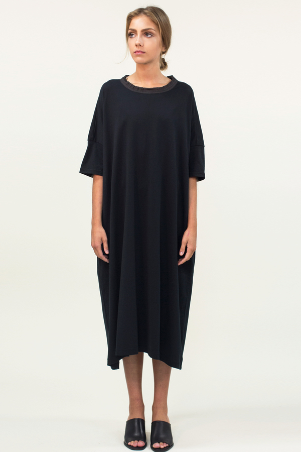 Universal Tissu Oversized Cotton Dress- Black Universal Tissu Oversized Cotton Dress- Black