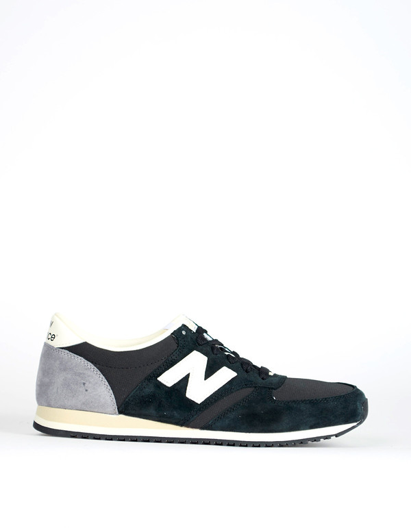 Men's New Balance 420 Heritage 70s Collection Sneaker Black Grey Men's New Balance 420 Heritage 70s Collection Sneaker Black Grey