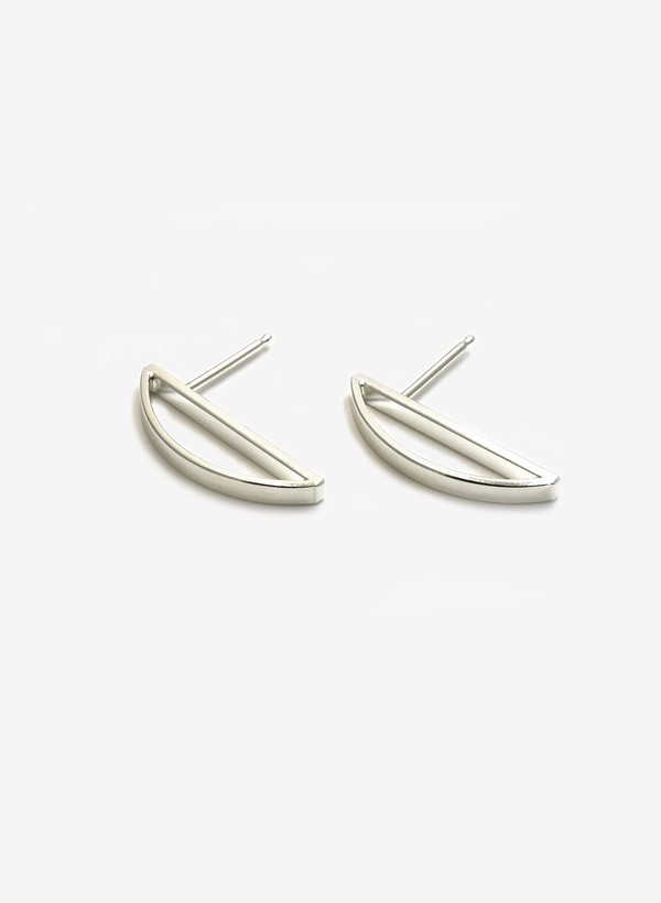 Mute Object Half Circle Stud Earrings Mute Object Half Circle Stud Earrings
