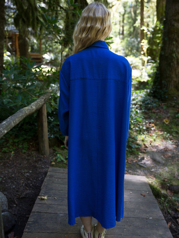 Sunja Link Blue Shirt Dress Sunja Link Blue Shirt Dress