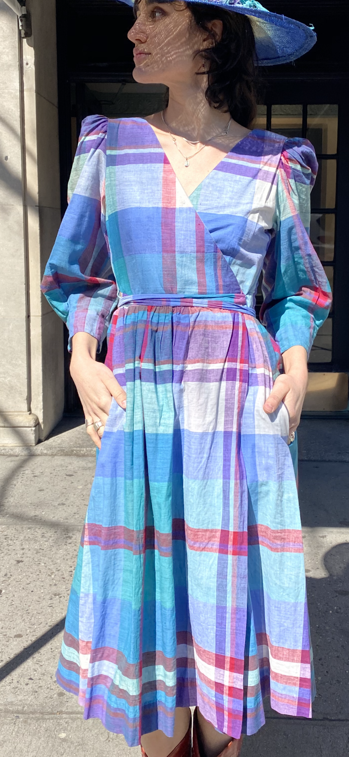 wrap dress flat chest