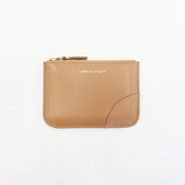 Comme des Garcons - Luxury Group Small Beige Zip-up Pouch Comme des Garcons - Luxury Group Small Beige Zip-up Pouch