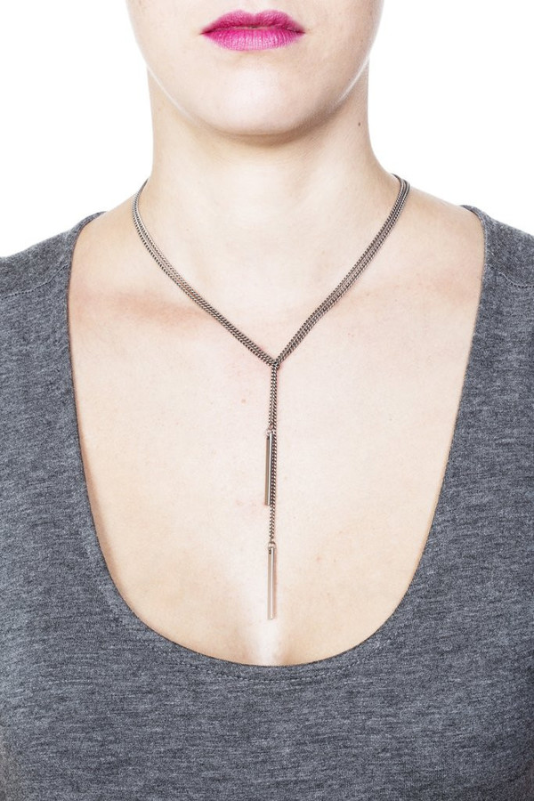 Grayling Lucia Lariat Necklace in Silver Grayling Lucia Lariat Necklace in Silver