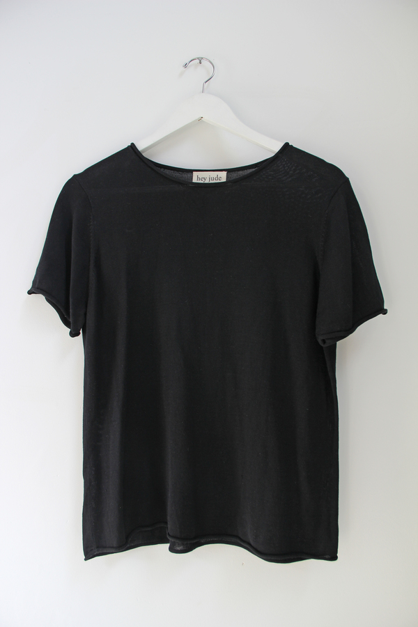 Hey Jude Vintage Silk Knit Tee Hey Jude Vintage Silk Knit Tee