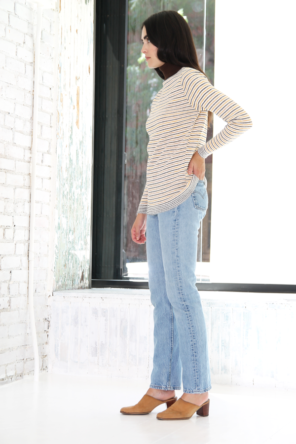 DUO NYC Vintage Knit Stripe Mockneck DUO NYC Vintage Knit Stripe Mockneck