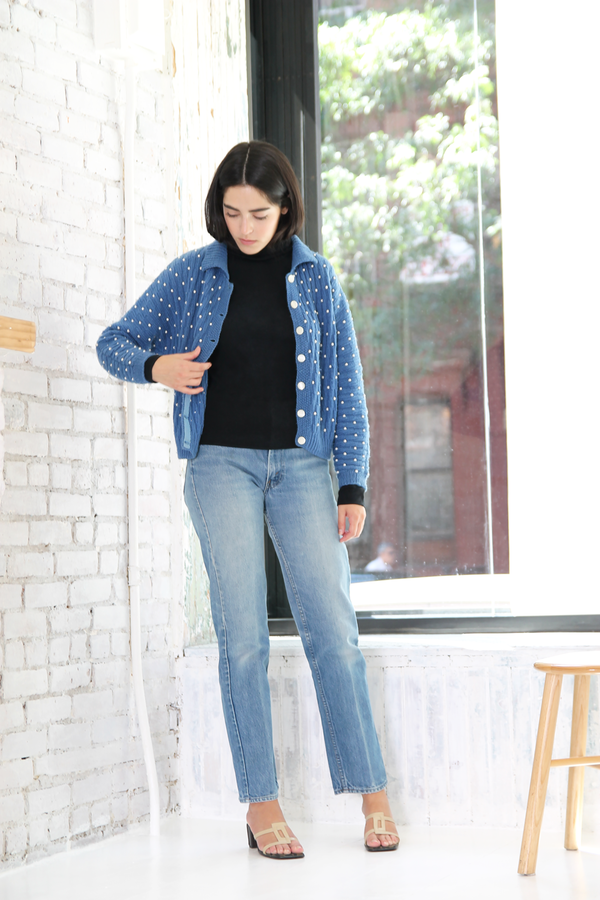 DUO NYC Vintage beaded knit cardigan DUO NYC Vintage beaded knit cardigan