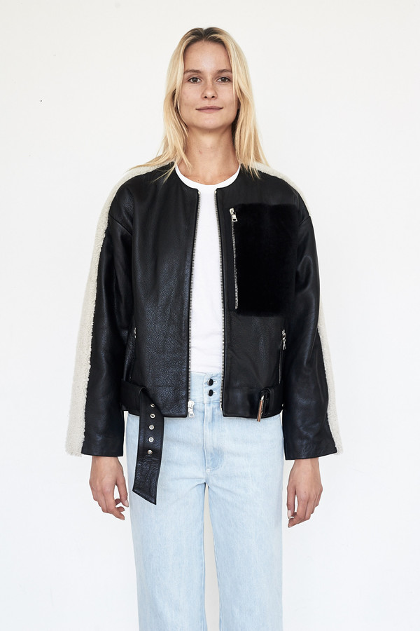 Sandy Liang Leather Rickal Jacket Sandy Liang Leather Rickal Jacket