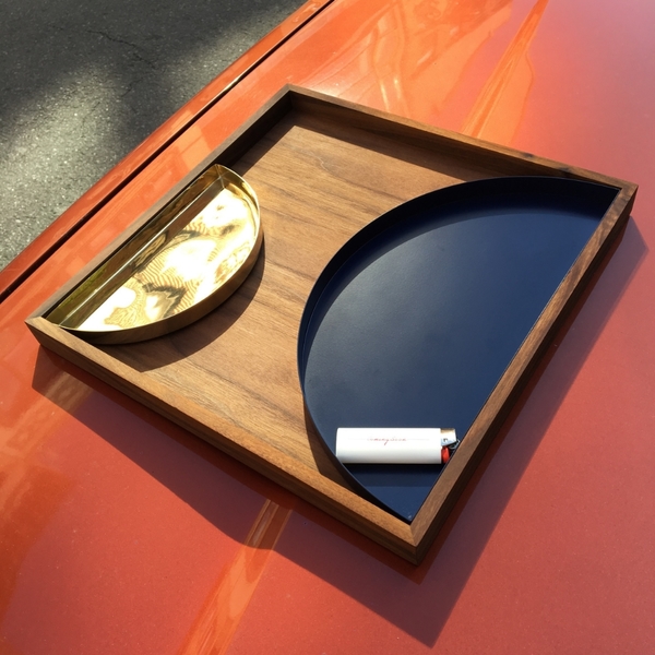 AYTM "Unity" Tray with Brass and Navy Tray Insert AYTM "Unity" Tray with Brass and Navy Tray Insert