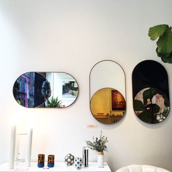 Bower Cylinder Mirror (Antiqued Cobalt) Bower Cylinder Mirror (Antiqued Cobalt)