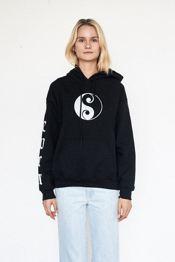Lyz Olko Cotton Never Again Hooded Sweatshirt Lyz Olko Cotton Never Again Hooded Sweatshirt
