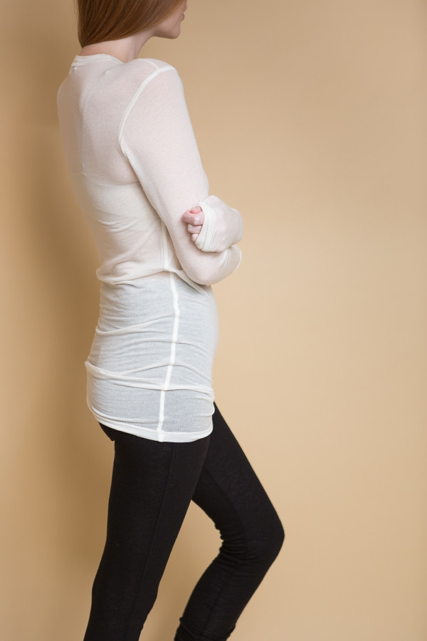 Can Pep Rey Skinny Long Sleeve T-Shirt / Snow White Can Pep Rey Skinny Long Sleeve T-Shirt / Snow White