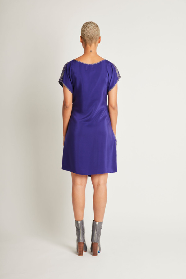 H. Fredriksson Flip Dress in Purpur Pollock Silk H. Fredriksson Flip Dress in Purpur Pollock Silk