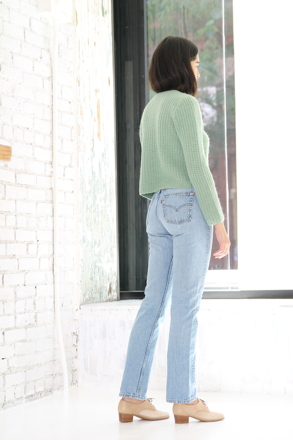 DUO NYC Vintage Cropped Knit Cardigan DUO NYC Vintage Cropped Knit Cardigan