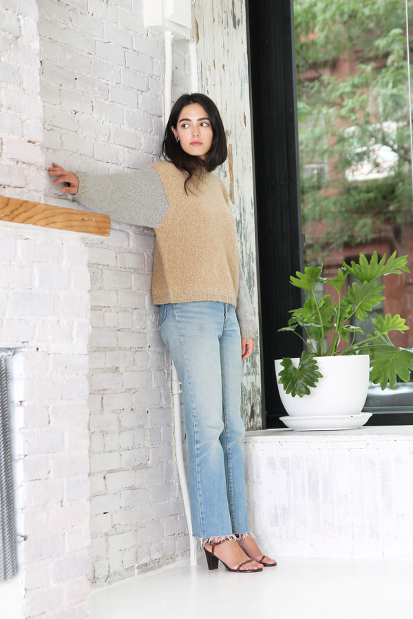 DUO NYC Vintage Color Block Knit Sweater DUO NYC Vintage Color Block Knit Sweater