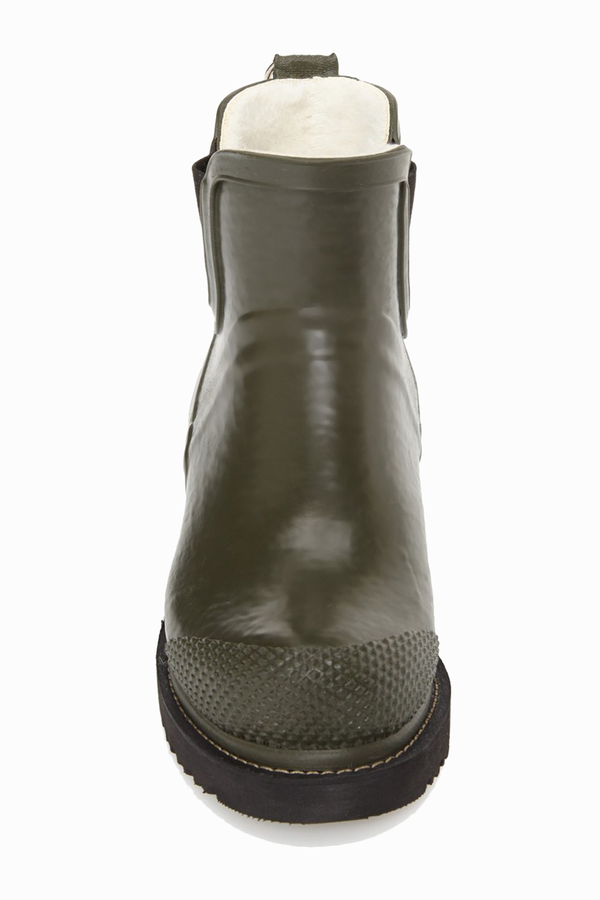 ILSE JACOBSEN Hornbaek 'RUB 47' Short Rain Boot- Khaki ILSE JACOBSEN Hornbaek 'RUB 47' Short Rain Boot- Khaki