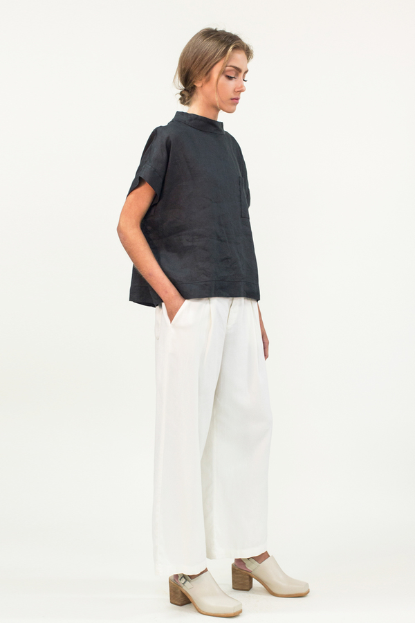LACAUSA Lola Highwaist Trousers- White LACAUSA Lola Highwaist Trousers- White