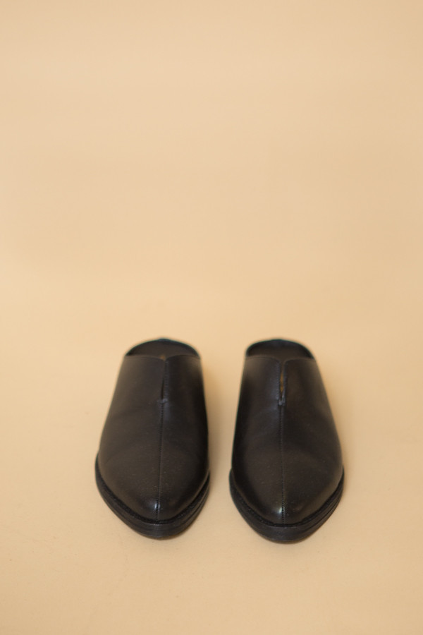 Intentionally Blank Split Mule in Black Intentionally Blank Split Mule in Black