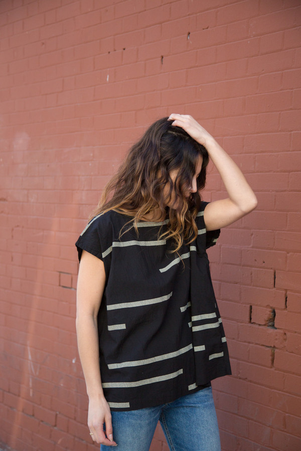 Uzi NYC uzi broken stripe tunic Uzi NYC uzi broken stripe tunic