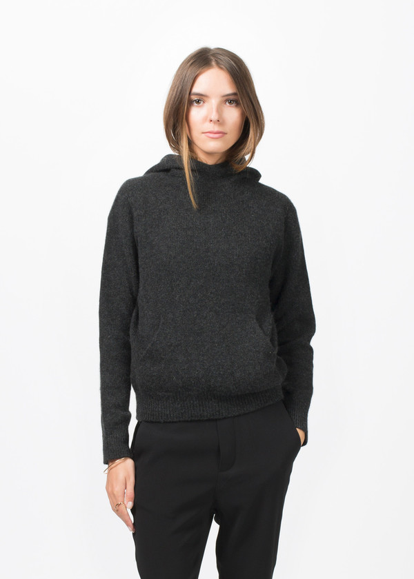 Evam Eva Cashmere Seamless Hooded Pullover Evam Eva Cashmere Seamless Hooded Pullover