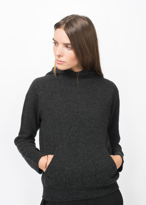 Evam Eva Cashmere Seamless Hooded Pullover Evam Eva Cashmere Seamless Hooded Pullover