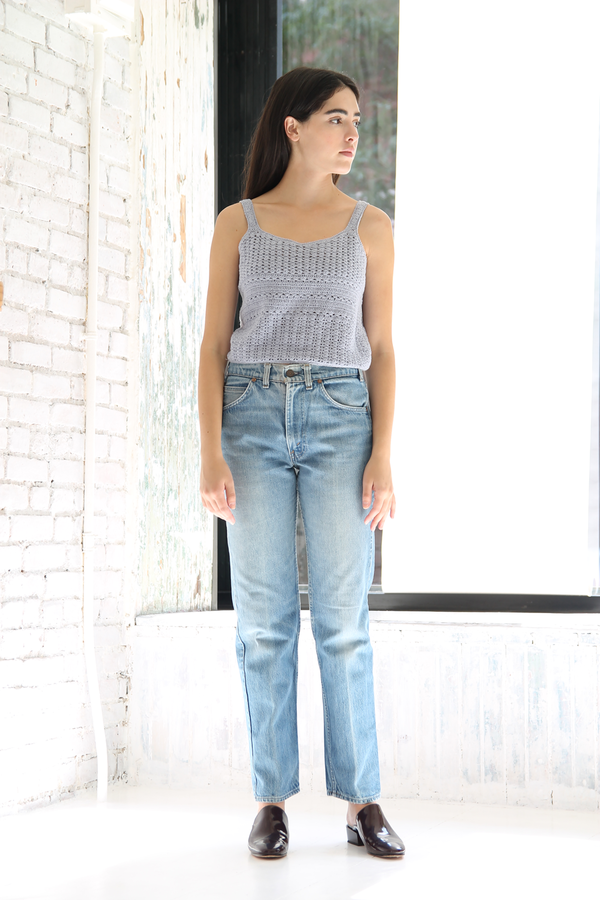 DUO NYC Vintage Cropped Knit Tank DUO NYC Vintage Cropped Knit Tank
