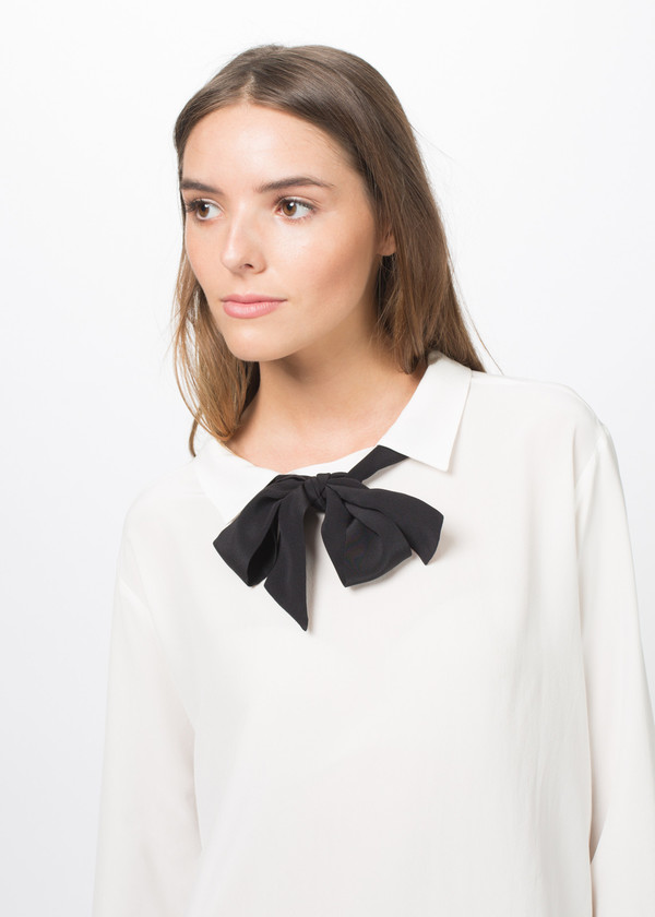 Sibel Saral Silk BK Tie Top Sibel Saral Silk BK Tie Top