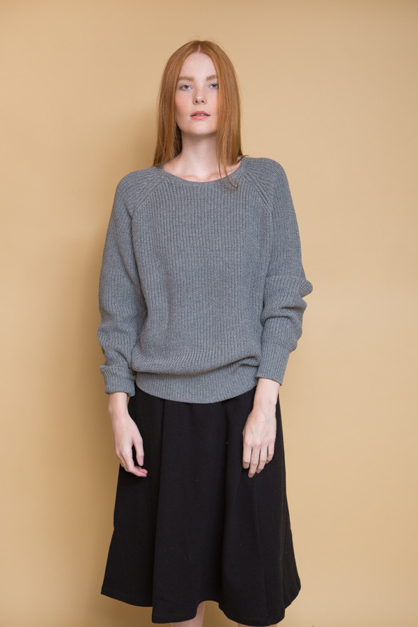 Callahan Boyfriend Sweater / Grey Callahan Boyfriend Sweater / Grey