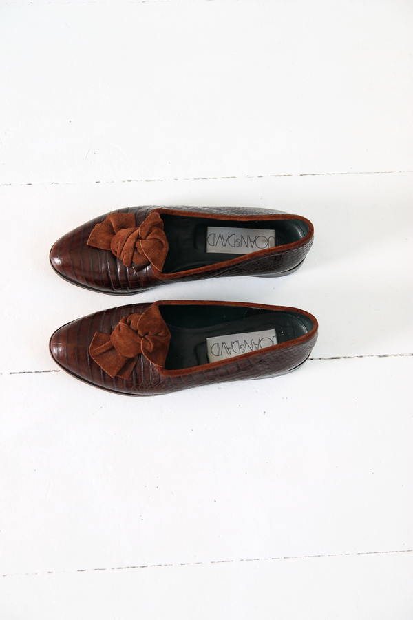 DUO NYC Vintage Reptile Embossed Flats DUO NYC Vintage Reptile Embossed Flats