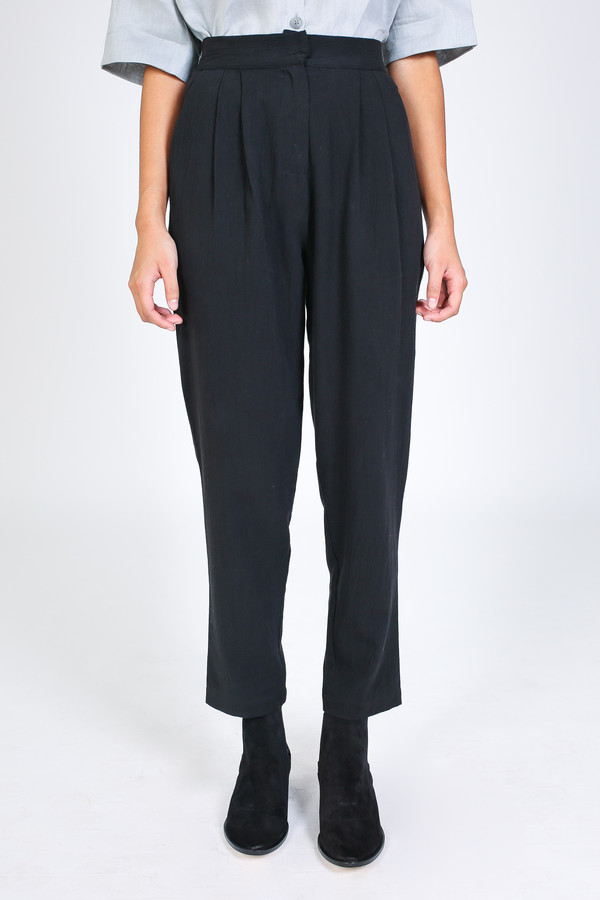 First Rite Narrow trouser in black First Rite Narrow trouser in black