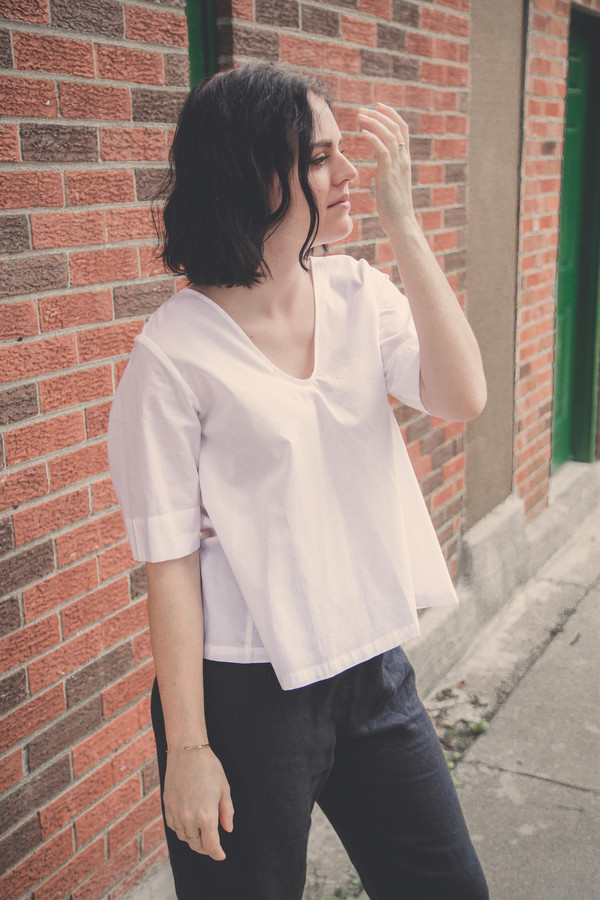 Kowtow Radius Top in White Kowtow Radius Top in White
