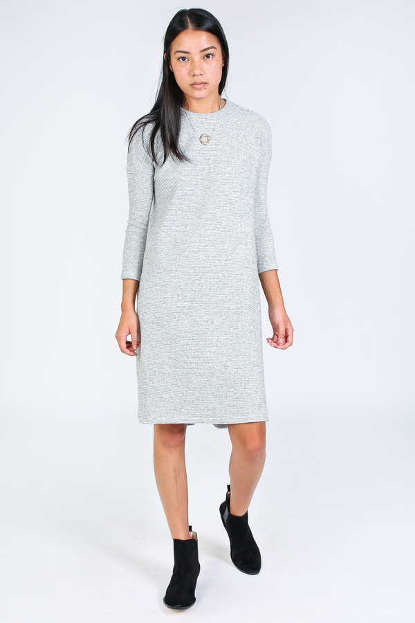 Ursa Minor Fallon dress in oatmeal stripe Ursa Minor Fallon dress in oatmeal stripe