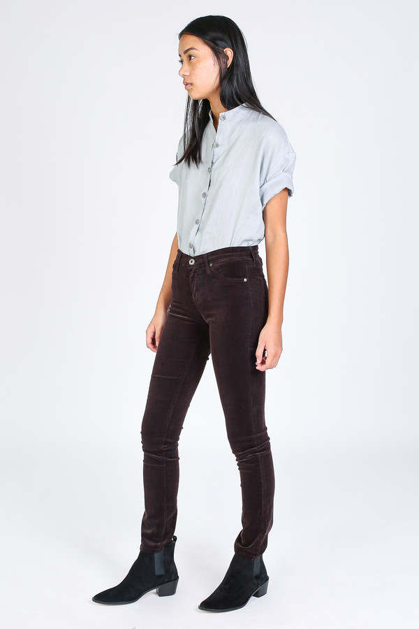 AG Jeans Prima cord in bordeaux brown AG Jeans Prima cord in bordeaux brown