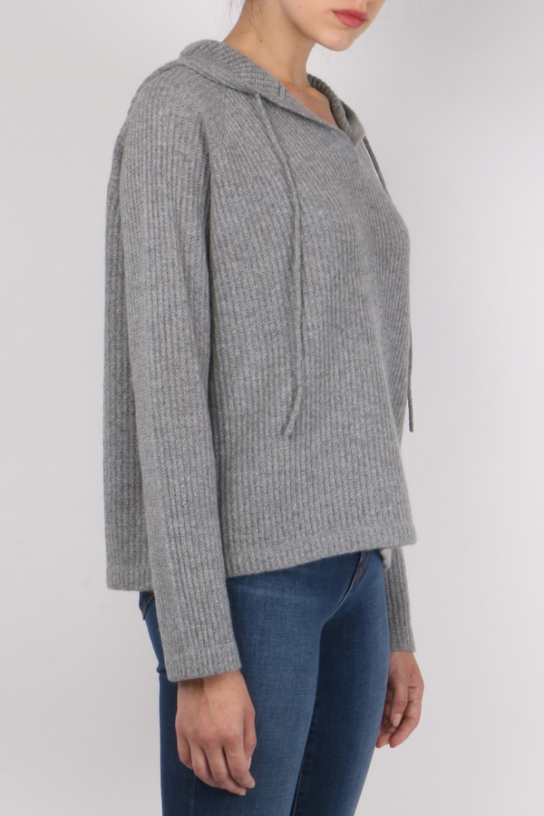Allude Ribbed Hoodie Allude Ribbed Hoodie