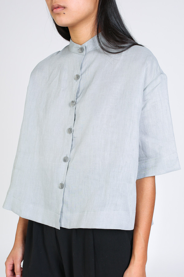 Ursa Minor Tilly blouse in dove grey Ursa Minor Tilly blouse in dove grey